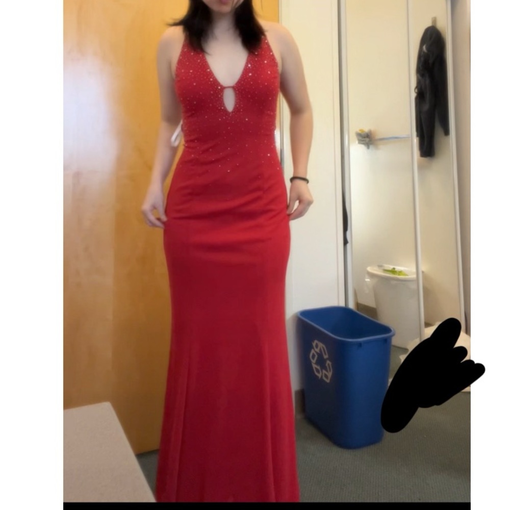 Niki Livias Vintage y2k red beaded dress